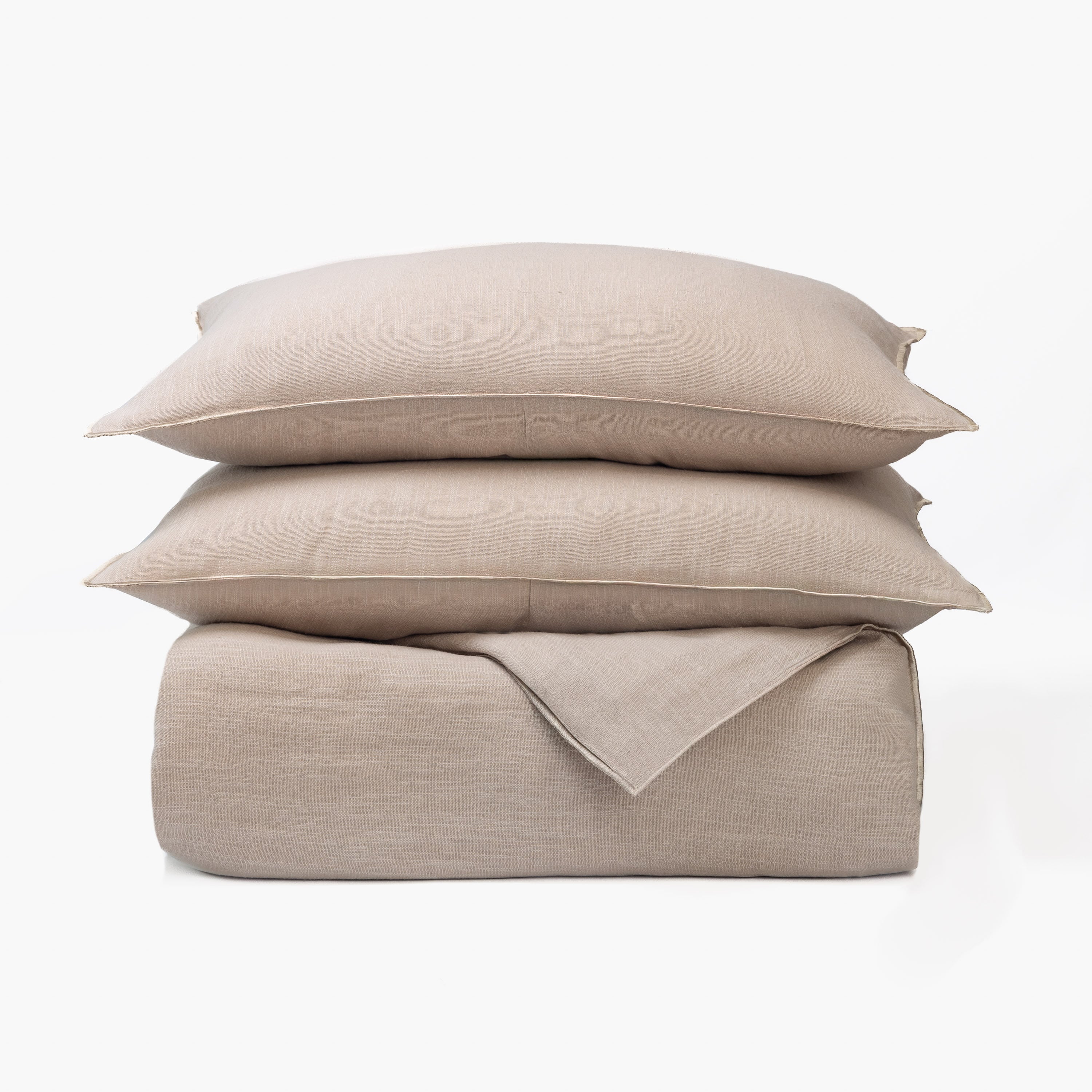 15484n13 | Amity Home Amity home harlow duvet and pillows in natural subtle textured weave