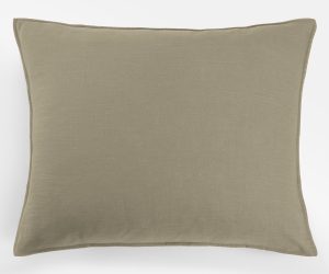 Amity home baker sham in laurel dutch euro   linen texture