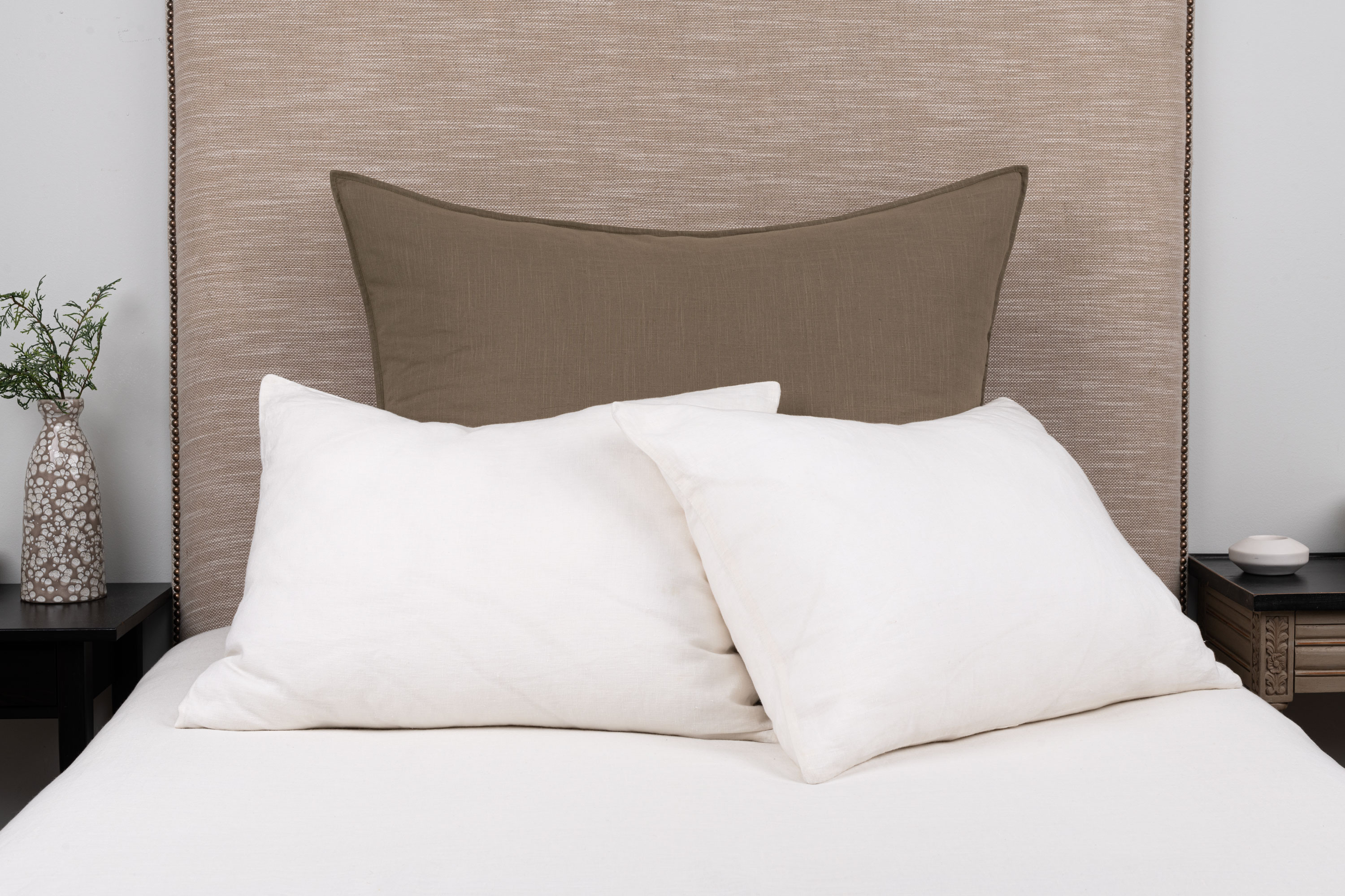 15494ldesbed | Amity Home Amity home baker sham in laurel subtle linen texture