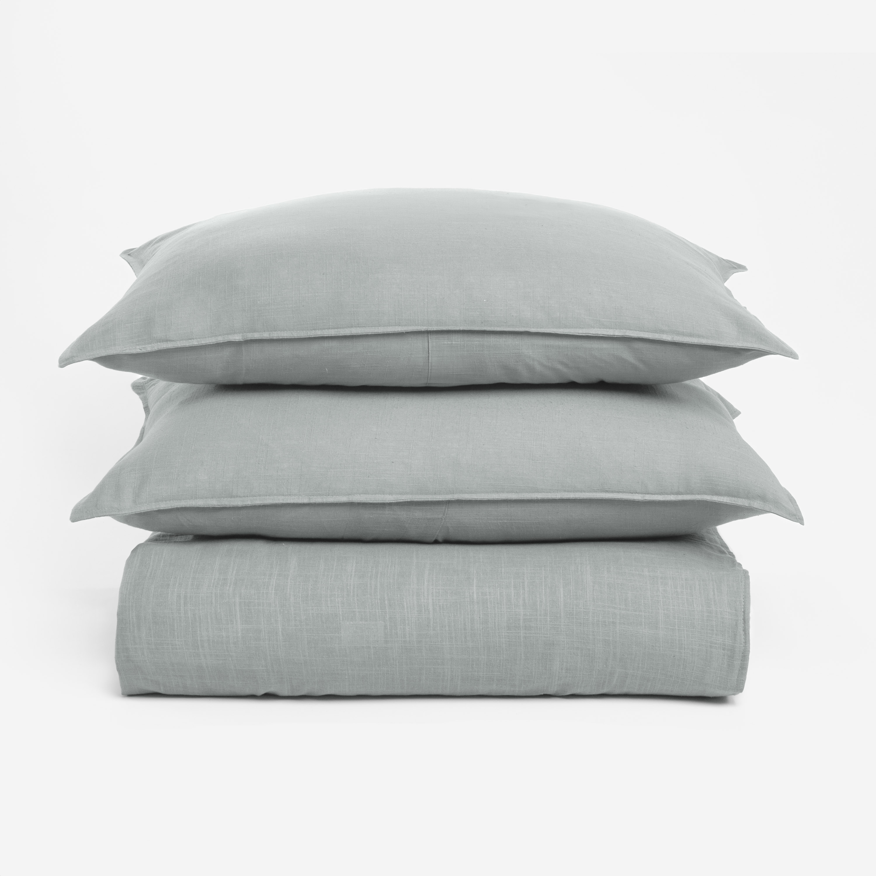 15494mstk5 | Amity Home Amity home baker duvet in mineral textured linen weave