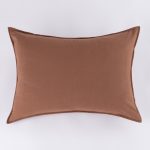 Amity home baker sham in saddle   flanged edge