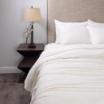 Amity home baker duvet in broken white   subtle woven texture