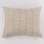 Amity home cunningham sham in grey   raised stripe texture