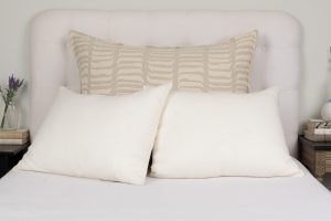 Amity home cunningham sham in grey   textured stripe design