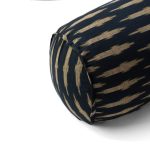 Amity home vesta tube pillow in granite   abstract ikat pattern