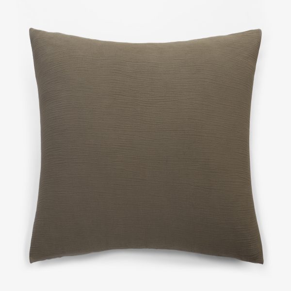 Amity home jenski euro sham in laurel green   crinkled texture