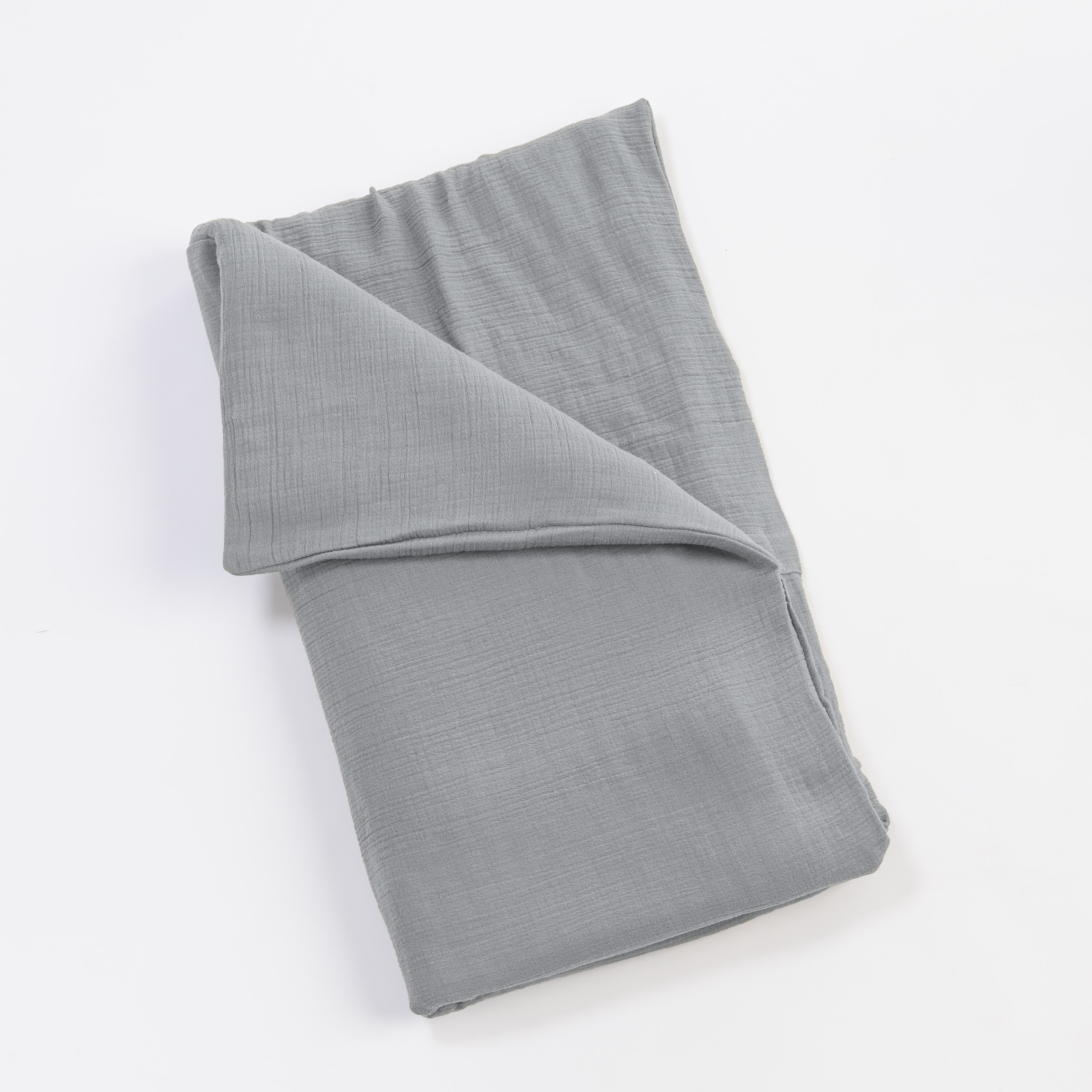 15505s43 | Amity Home Amity home jenski duvet cover in stone crinkled gauze texture