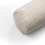 Amity home aman tube pillow in ivory   fine ribbed weave