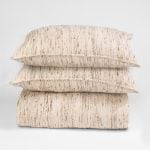 Amity home clyde duvet cover in natural   slubbed weave texture