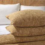 Amity home dax duvet cover set in natural tan   textured weave