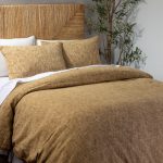 Amity home dax duvet cover set in camel   textured weave