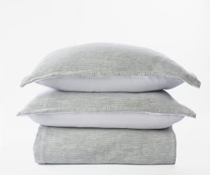 Amity home ellistown duvet cover in seaglass   fine textured weave