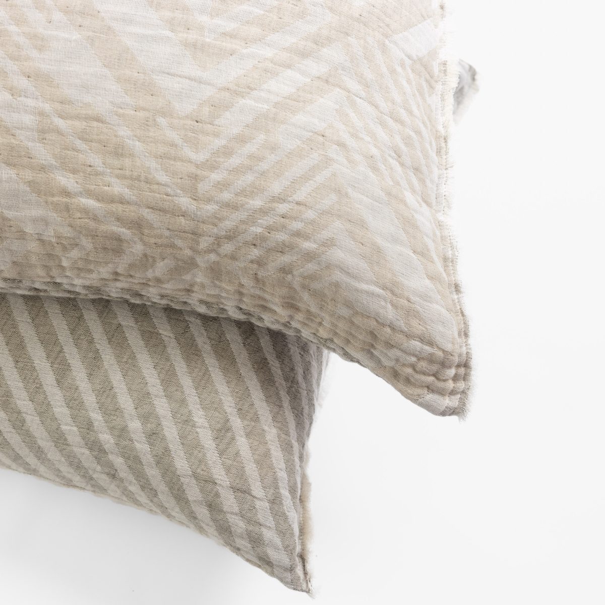 Amity home gibbons duvet cover set in natural beige   chevron quilted texture