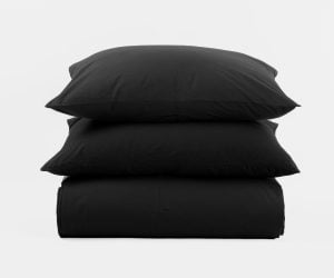 Amity home soma duvet cover in charcoal   soft fabric texture