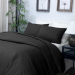 Amity home soma duvet cover in charcoal   soft textured weave