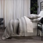 Amity home hugh linen duvet cover in natural striped   vertical stripe pattern