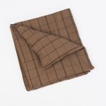 Amity home nelson duvet cover in copper   windowpane check pattern