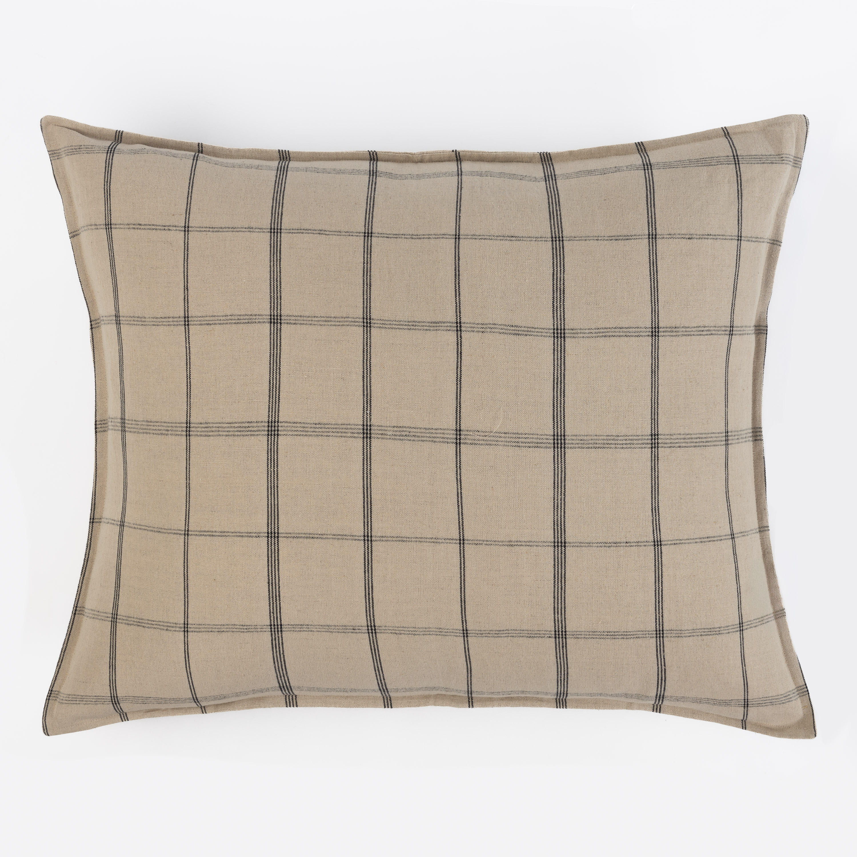 15537mdes7 | Amity Home Amity home nelson sham in mushroom plaid woven texture
