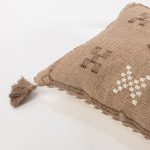 Amity home zarina bolster in camel   geometric pattern