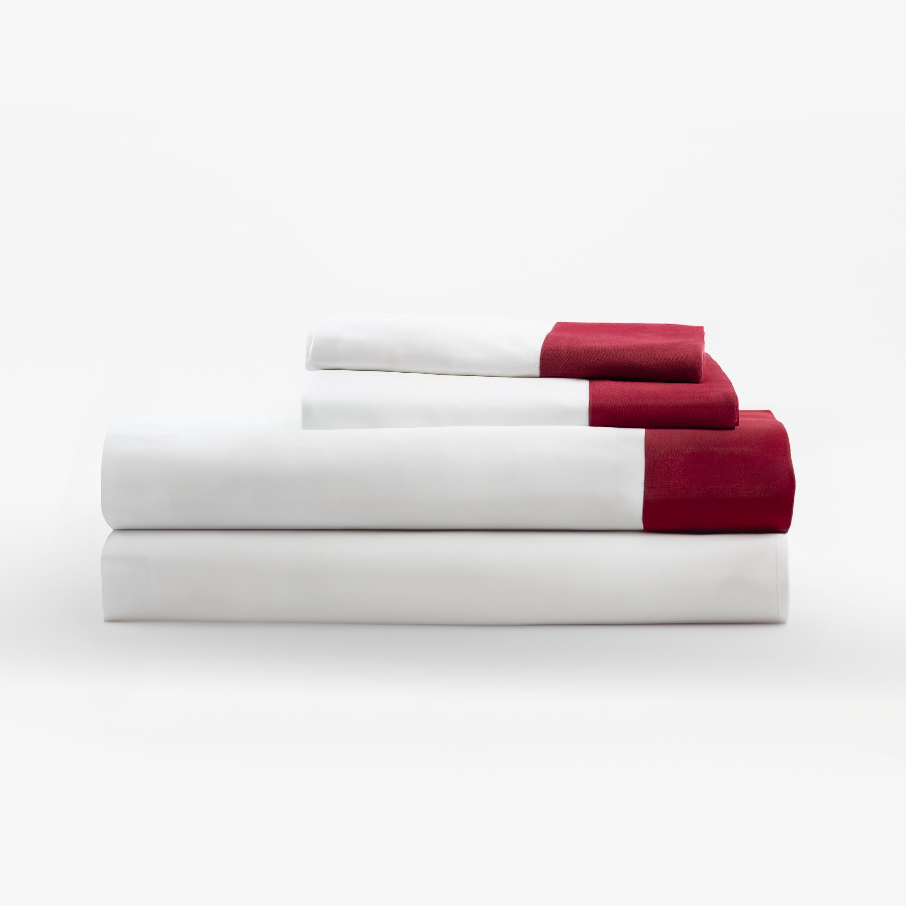 15csrf1 | Amity Home Amity home camden sheet set in red and white crisp cotton fabric