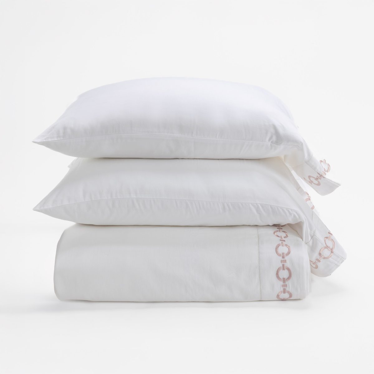 Bellagio Sheet Set, Embroidered Petal Pink - Image 1