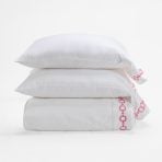 BELLAGIO SHEET SET, EMBROIDERED VINTAGE ROSE