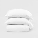 Amity home murano sheet set in white   elegant hemstitched detail