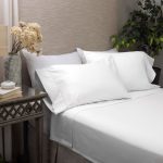 Amity home murano sheet set in white   hemstitched detail