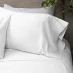 Amity home murano sheet set in white   hemstitched detail