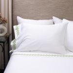 Amity home amalfi sheet set whitelemongrass   geometric embroidery