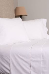 Amity home talo sheet set caramel   subtle vertical stitching
