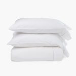 Amity home talo sheet set in grey   subtle stitched details