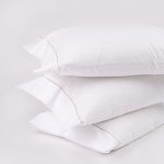 Amity home talo sheet set pillowcases in oyster   embroidered dash stitching
