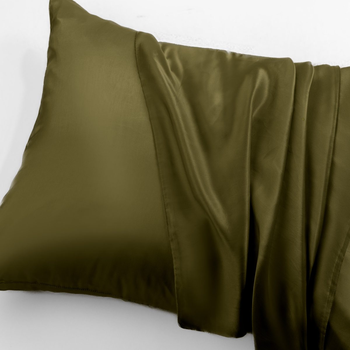 Amity home caressa beautycase in avocado   padded satin finish