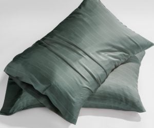 Amity home caressa beautycase in blue surf   subtle sateen stripe