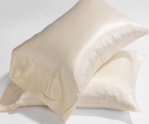 Amity home caressa beautycase in ivory   silky smooth fabric