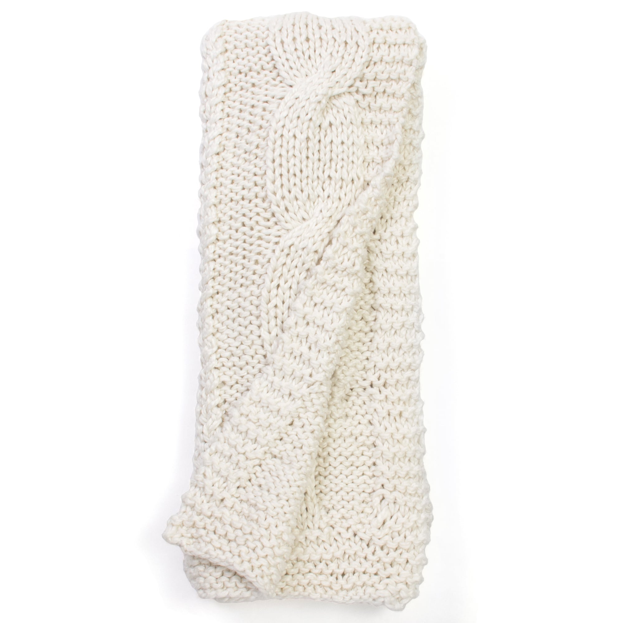12003rajcableknitoffwhitethrow | Amity Home