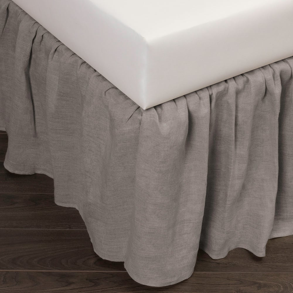 Basillolinenbedskirtgrey114391 | Amity Home