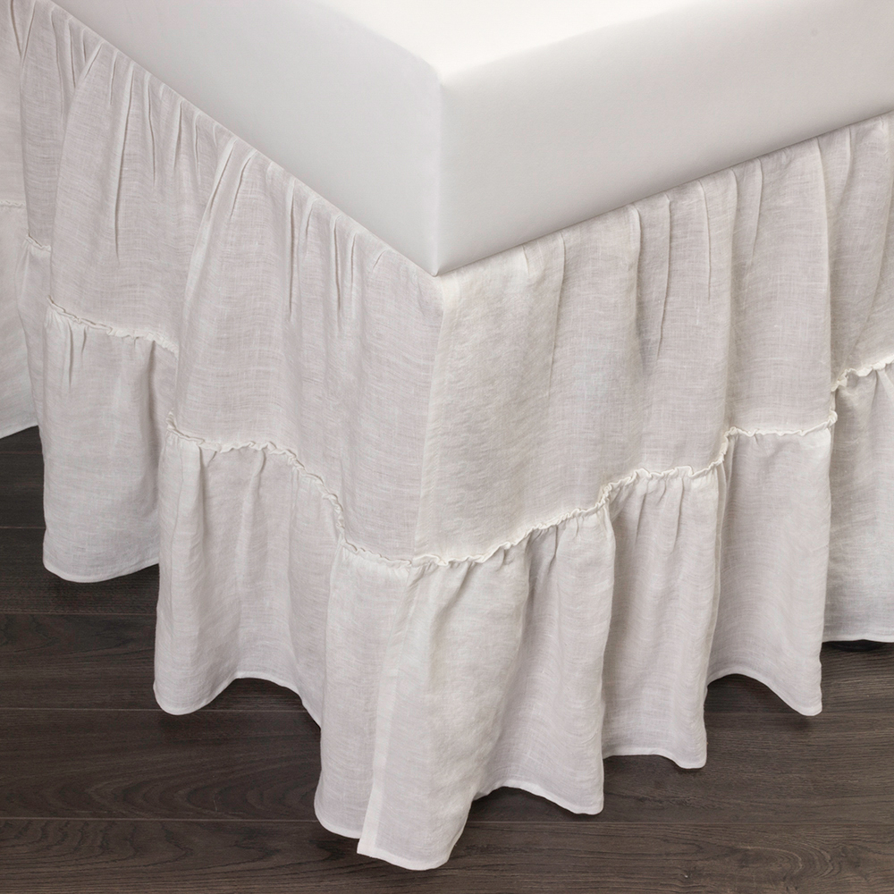 Capricelinenbedskirtwhit114671 | Amity Home