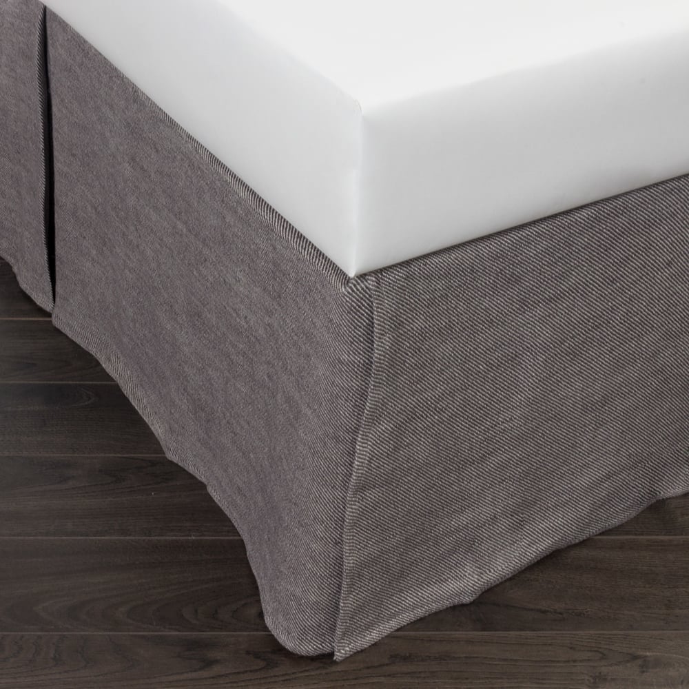 Ivenlinenbedskirtpewter114801 | Amity Home