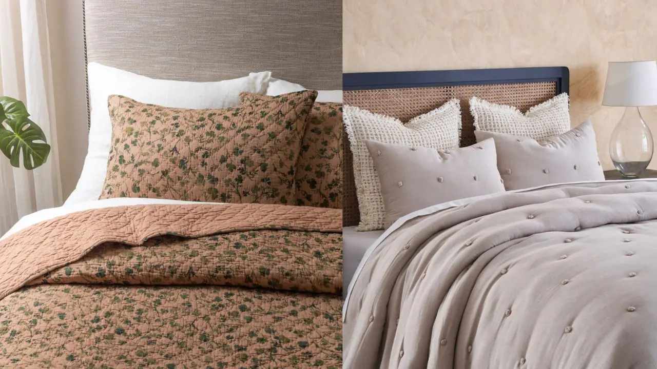 Quilt vs Comforter vs Duvet