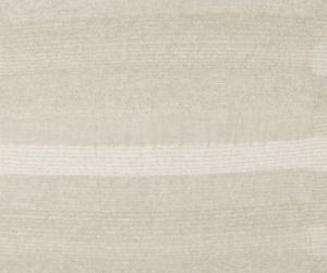 Close up of beige woven fabric with a subtle horizontal stripe in the middle area