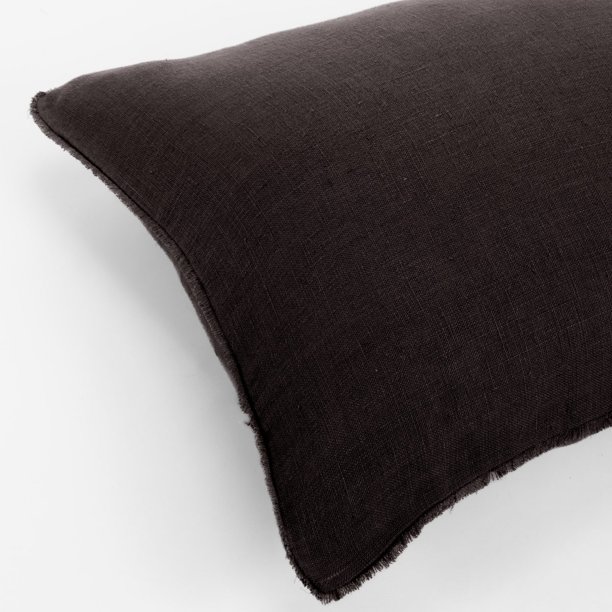 Ranier Linen Duvet Cover, Asphalt - Image 4
