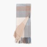 Amity home laka throw in mineral plaid   soft alpaca texture