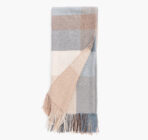 Amity home laka throw in mineral plaid   soft alpaca texture
