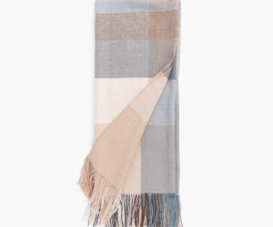 Amity home laka throw in mineral plaid   soft alpaca texture