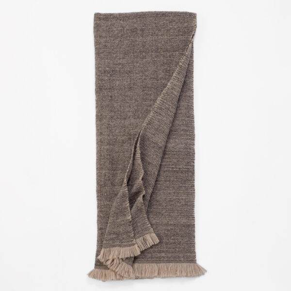 Amity Home Celeste Super Throw in Chestnut - Textured Weave