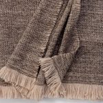 Amity home celeste super throw in chestnut   textured weave