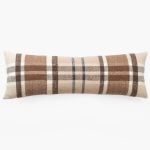 Amity home cody x long bolster in russett plaid   soft alpaca texture