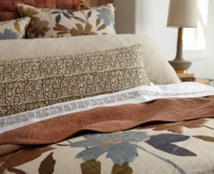Amity home adair  kai collection in earth tones   floral  medallion patterns